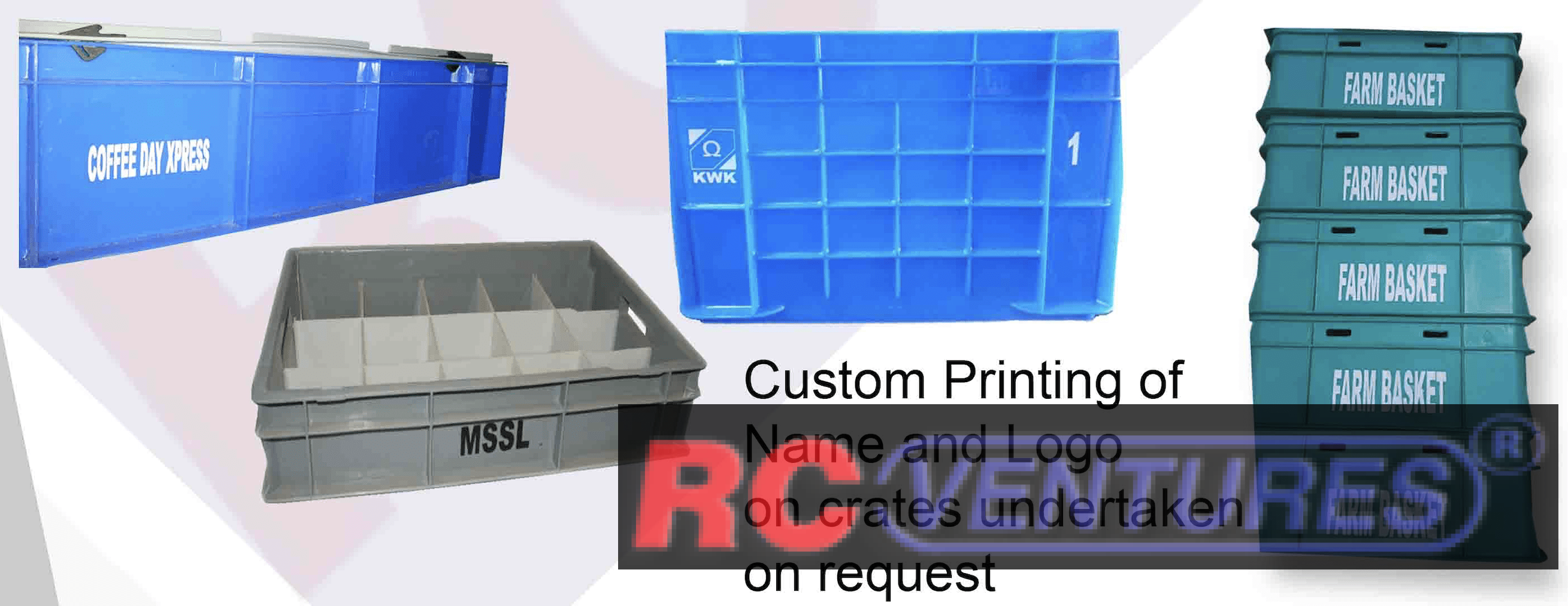 Identification marking / printing on crates